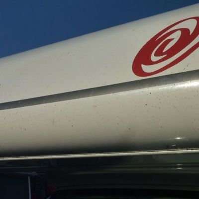 Wohnmobilansicht vor der Lackierung
