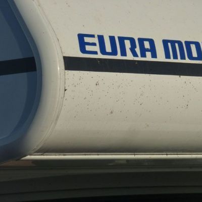 Wohnmobilansicht vor der Lackierung
