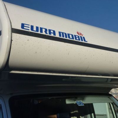 Wohnmobilansicht vor der Lackierung